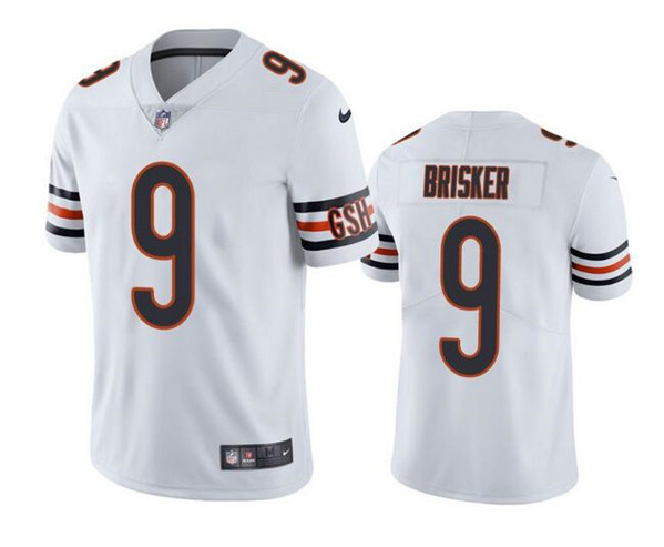 Men's Chicago Bears #9 Jaquan Brisker White Vapor Untouchable Limited Stitched Football Jersey